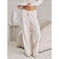 Chelsea Peers Luxecomfort Scuba Side Stripe Joggers - Cream