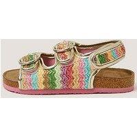 Monsoon Girls Rainbow Corkbed Sandals