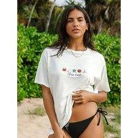 Chelsea Peers Oversized Graphic Tee - Organic Cotton