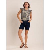 Brakeburn Slim Fit Denim Short - Navy