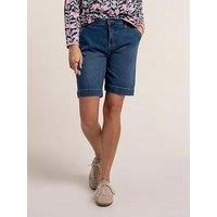 Brakeburn Wide Leg Denim Short - Blue