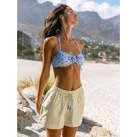 Chelsea Peers Organic Cotton Butter Stripe Shorts