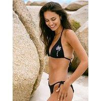 Chelsea Peers Embroidered Palm & Sun Triangle Bikini Top - Print