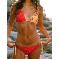 Chelsea Peers Sun Motif Print Tie Side Bikini Bottoms - Print