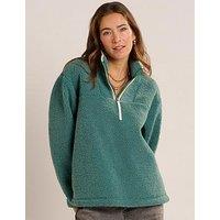 Brakeburn Mangerton Quarter Zip Sweatshirt - Blue
