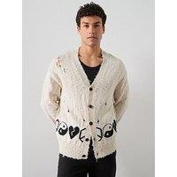 Allsaints Tabua Knitted Cardigan - White