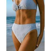 Chelsea Peers Jacquard High Waisted Bikini Bottoms