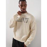 Allsaints Crossed Crew Sweatshirt - White