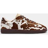 Hoff Womens Park Cow Print Trainers - Brown