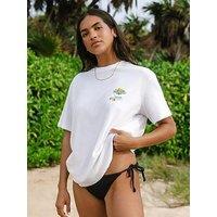 Chelsea Peers Organic Cotton Olive Print T-Shirt - White