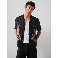 Allsaints Parsons Short Sleeve Shirt - Black