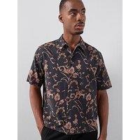 Allsaints Fortune Short Sleeve Shirt - Brown