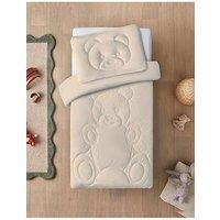 Silentnight Safe Nights Teddy Bear Cot Bed Coverless Duvet And Pillow Set - 4 Tog
