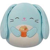Squishmallows Original Squishmallows 7.5-Inch Buttons The Blue Bunny Holding Carrot Cupcake - Easter Plush