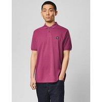 Weekend Offender Heathcote Short Sleeve Polo Shirt - Dark Pink
