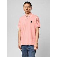 Weekend Offender Heathcote Short Sleeve Polo Shirt - Orange