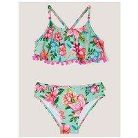 Monsoon Girls Vintage Flower Bikini - Blue