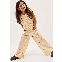 Monsoon Girls Cassia Crochet Set - Cream
