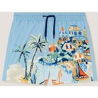 Monsoon Boys Scenic Swim Shorts - Blue