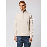 Weekend Offender Kraviz 1/4 Zip Sweatshirt - Beige