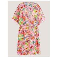 Monsoon Girls Storm Paisley Kaftan - Pink