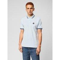 Weekend Offender Levanto Short Sleeve Polo Shirt - Light Blue