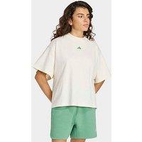 Adidas Sportswear Womens 3 Stripe Graphic Tee - Off White