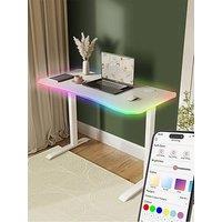 Xr Living Oka Office Desk With Wireless Charging And App Controlled Led Light - 110X55
