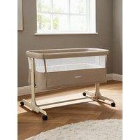 Babymore Neera Bedside Crib - Khaki