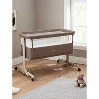 Babymore Neera Bedside Crib - Mocha