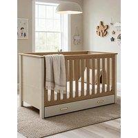Babymore Mira Cot Bed - Cashmere Warm Oak