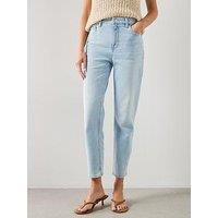 Mango Newmom Comfort High-Rise Jeans - Blue