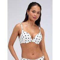 Boux Avenue Hydra Push Up Bikini Top - White Mix