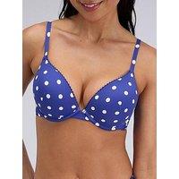 Boux Avenue Hydra Push Up Bikini Top - Cobalt Blue