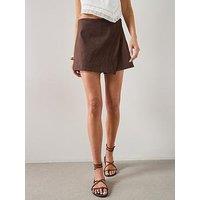 Mango Printed Skirt Line - Brown