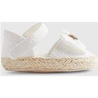 River Island Baby Girls Broderie Espadrilles - White