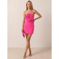 Style Cheat Corsage Mini Dress - Pink
