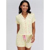 Boux Avenue Floral Modal Short Pyjama Set - Yellow