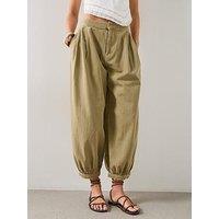 Mango Baggy Mid-Rise Jeans - Khaki