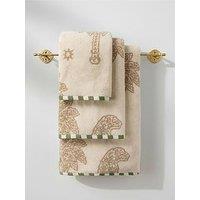 Chelsea Peers Cotton Midnight Leopard Print Taupe Towel Collection