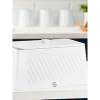 Swan Windsor 16L Bread Bin, Scruff Resistant, Iron, White
