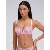 Boux Avenue Lita Lace Balconette Bra - Bubblegum Pink