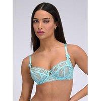 Boux Avenue Lita Lace Balconette Bra - Aqua