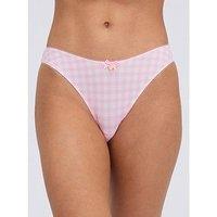Boux Avenue Sabrina Print Thong - Pink Mix