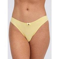 Boux Avenue Sabrina Thong - Butter Yellow