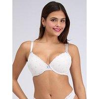 Boux Avenue Daphne Print Plunge Bra - Ivory Mix