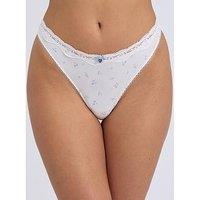 Boux Avenue Daphne Print Thong - Ivory Mix