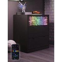 X Rocker Neonite Chest Of Drawers Circuit Edition With App Control Led Lights