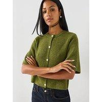 Pieces Silly Short Sleeve Knit Cardigan