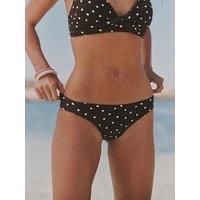 Fatface Polka Dot Bikini Bottoms - Brown